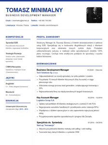 Przykład CV — CV cieśla (wariant 1)