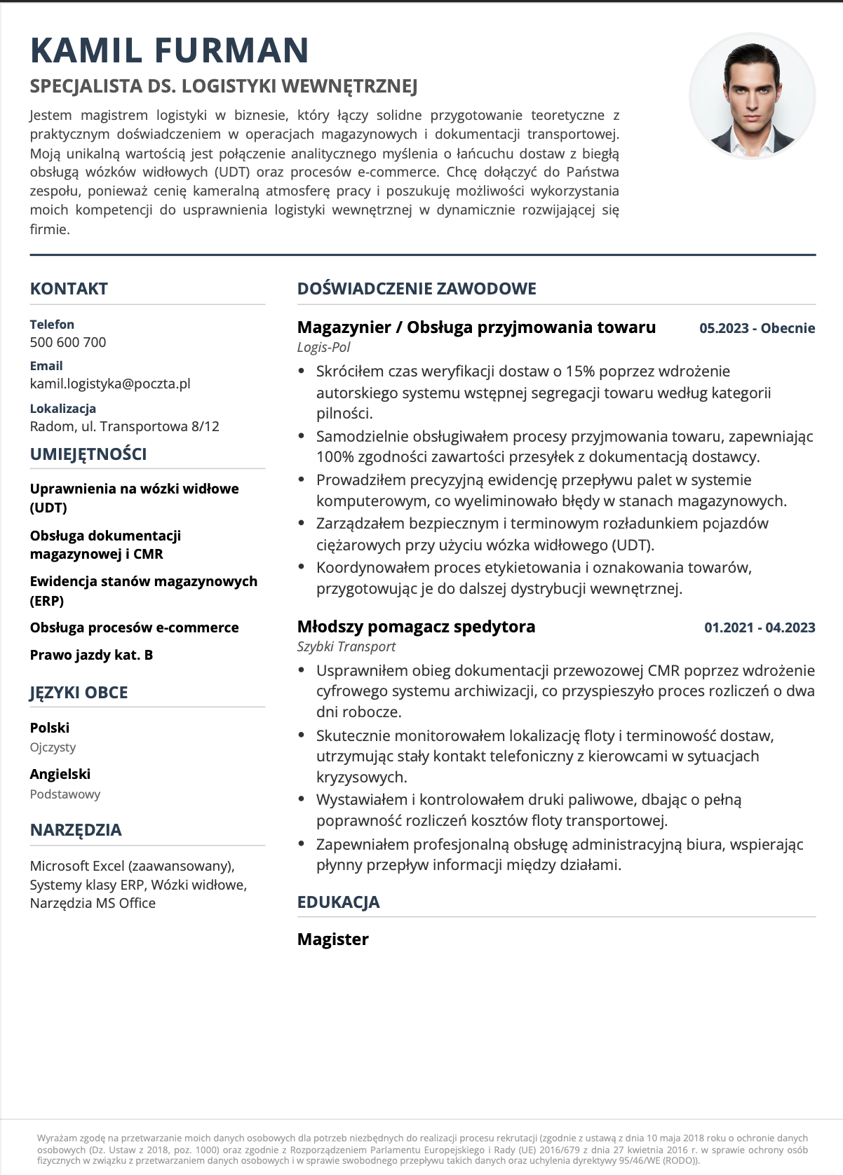 CV po dopasowaniu